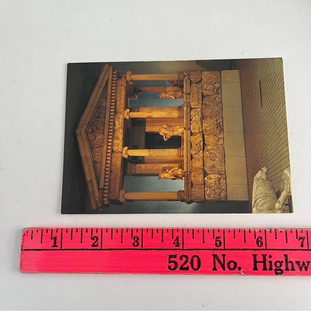 Vintage 80s Postcard The British Museum Nereid Monument Ephemeral Collectible